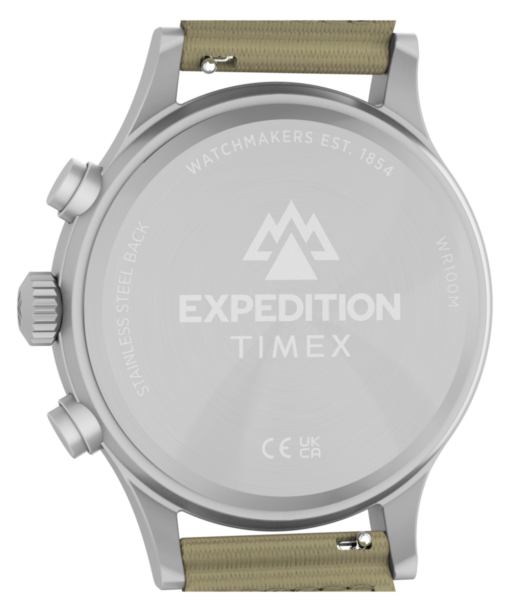 Expedition® Sierra Chronograph 43mm Fabric Strap Watch