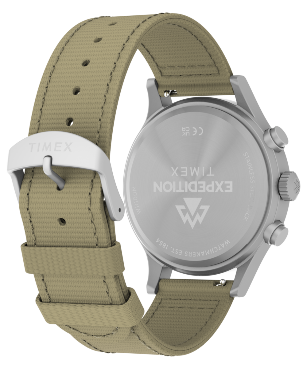 Expedition® Sierra Chronograph 43mm Fabric Strap Watch