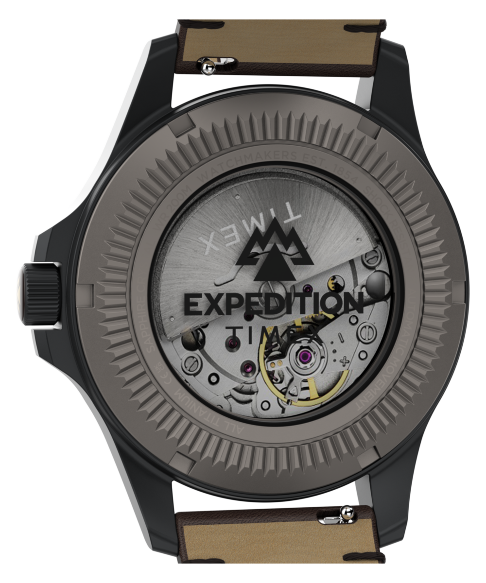 Expedition® Field Post Titanium Automatic 41mm Leather Strap Watch