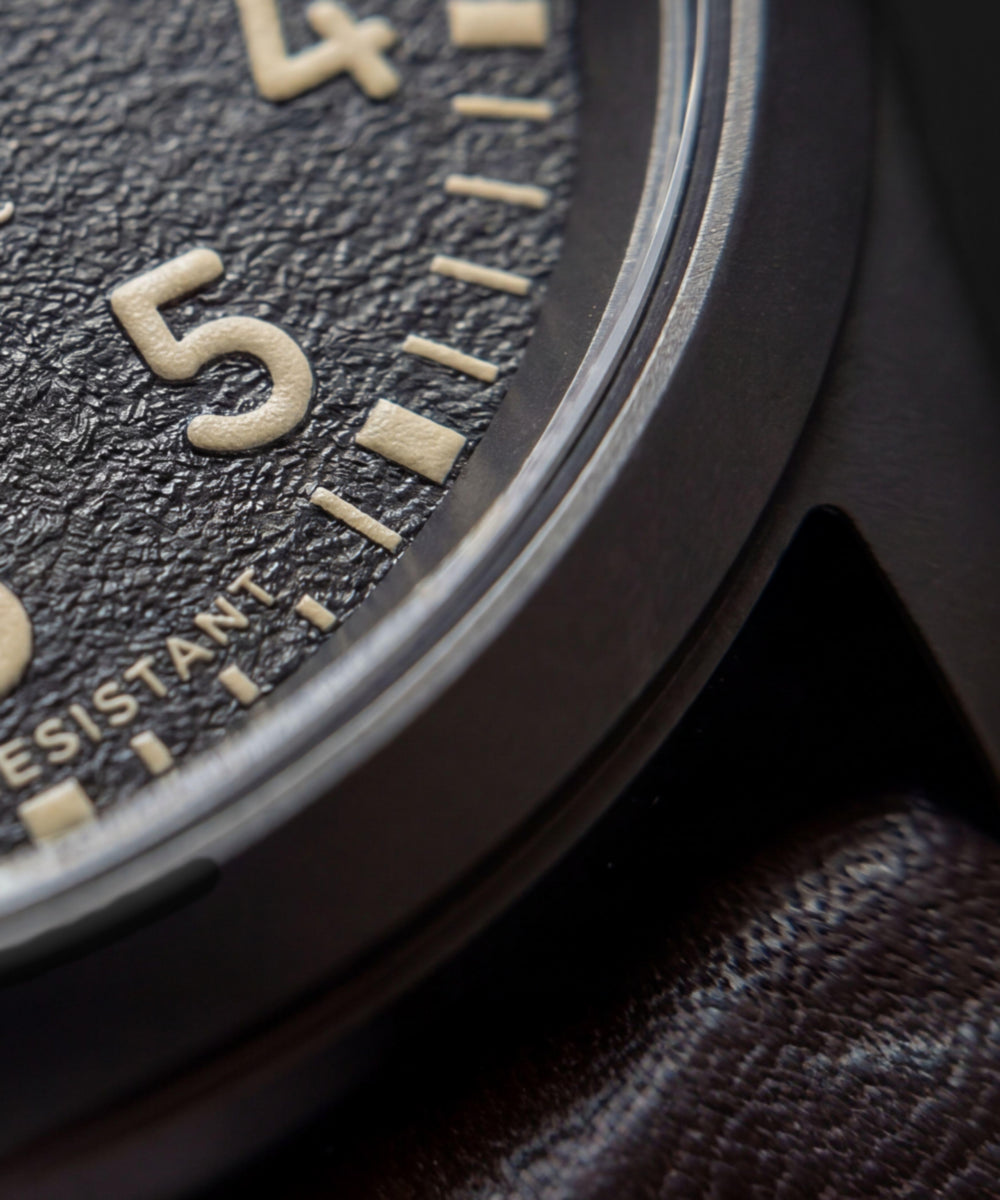 Expedition® Field Post Titanium Automatic 41mm Leather Strap Watch