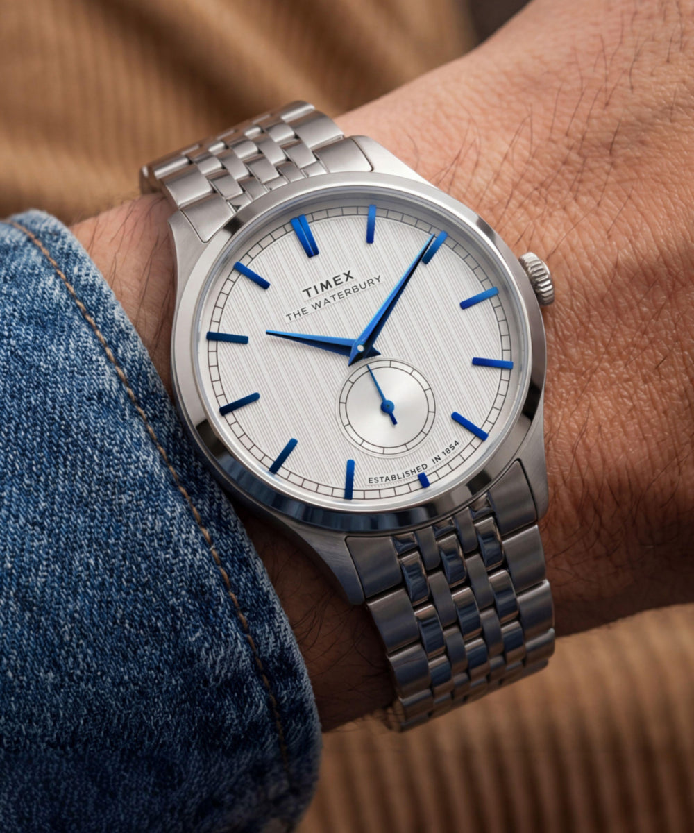 Waterbury Classic Sub-Second 39mm Stainless Steel Bracelet Watch