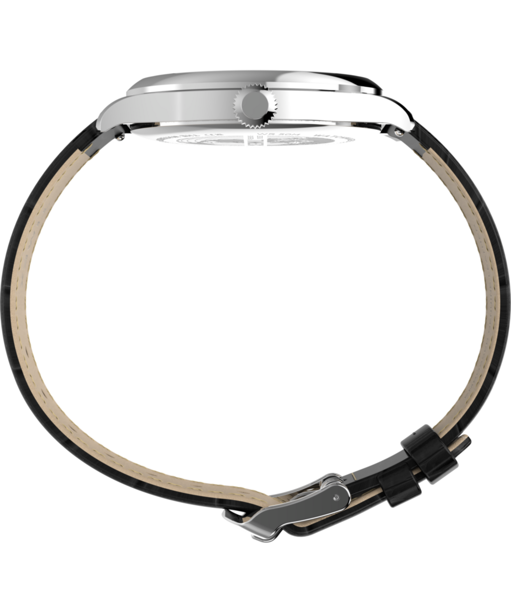 Waterbury Classic Sub-Second 39mm Leather Strap Watch