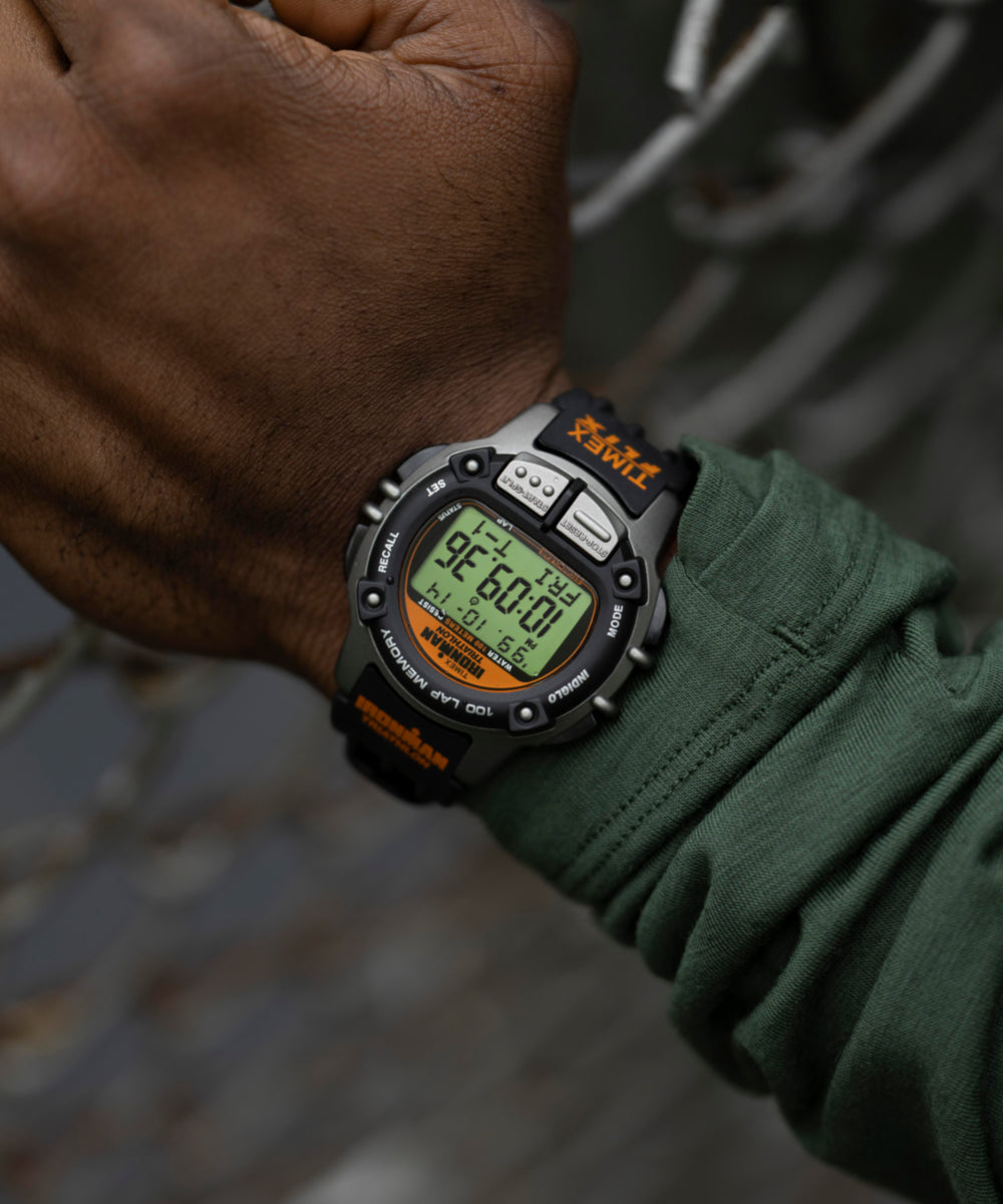 TIMEX® IRONMAN® Flix 100 Lap 42mm PU Strap Watch 