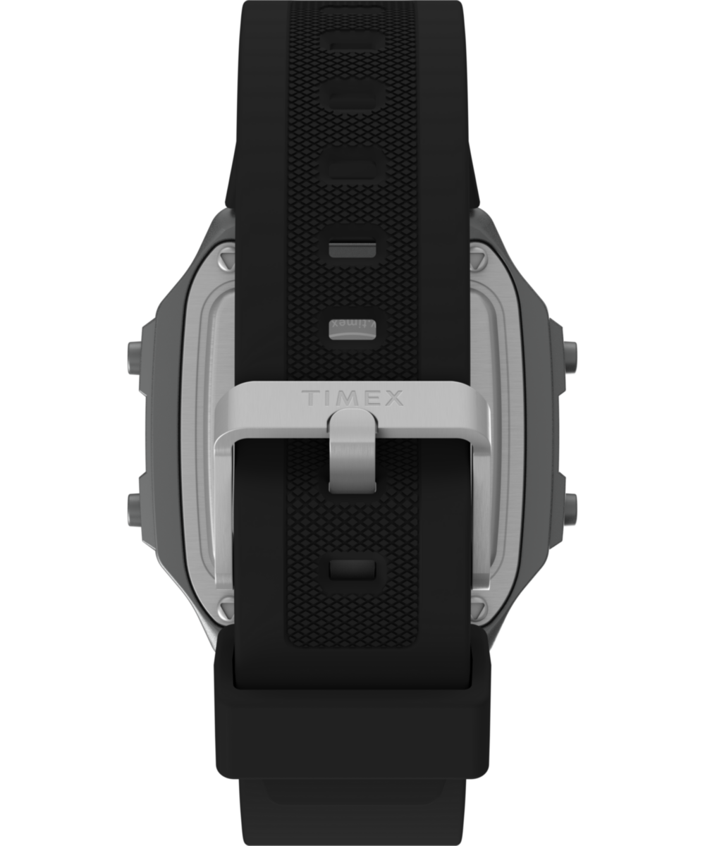 World Time Digital 40mm Resin Strap Watch