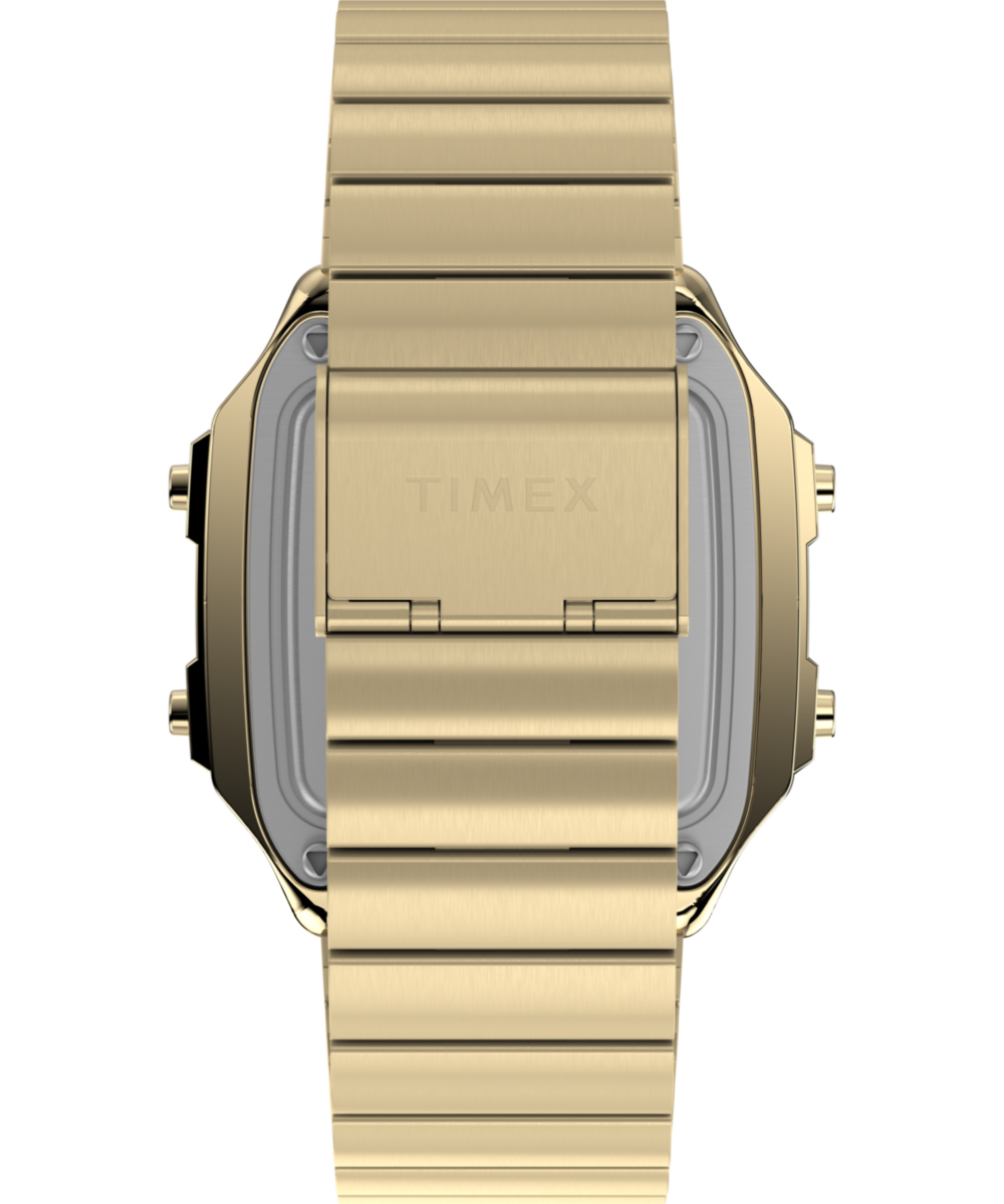 World Time Digital 40mm Stainless Steel Bracelet Watch