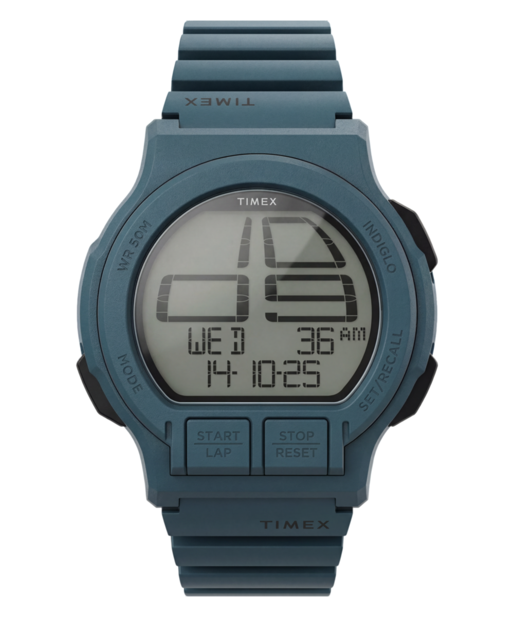 Retroware Digital 46mm Resin Strap Watch
