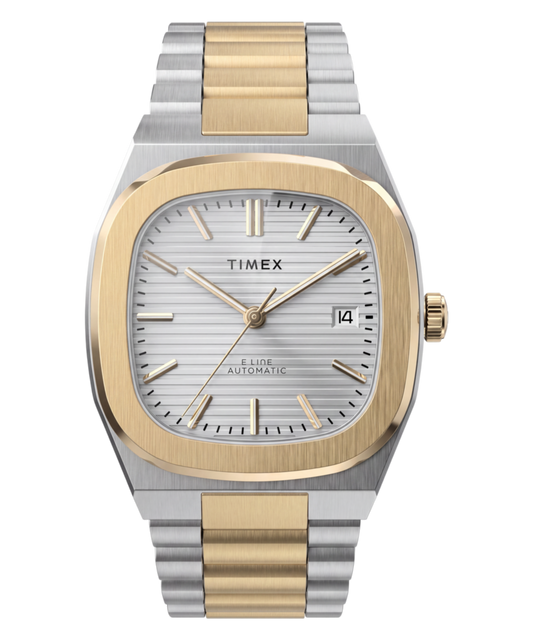 Timex® Automatic E Line 38mm Stainless Steel Bracelet Watch