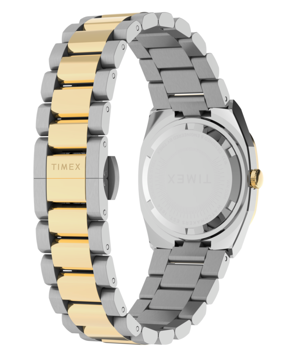 Timex® Quartz E Line 30mm Stainless Steel Bracelet Watch