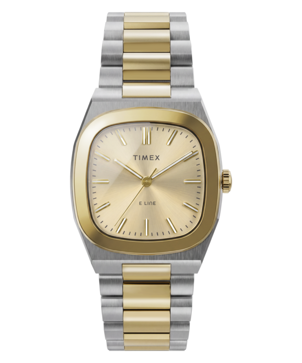 Timex® Quartz E Line 30mm Stainless Steel Bracelet Watch