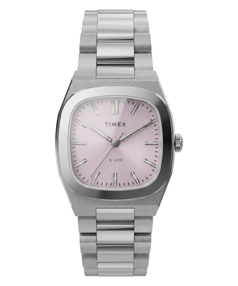Timex® Quartz E Line 30mm Stainless Steel Bracelet Watch