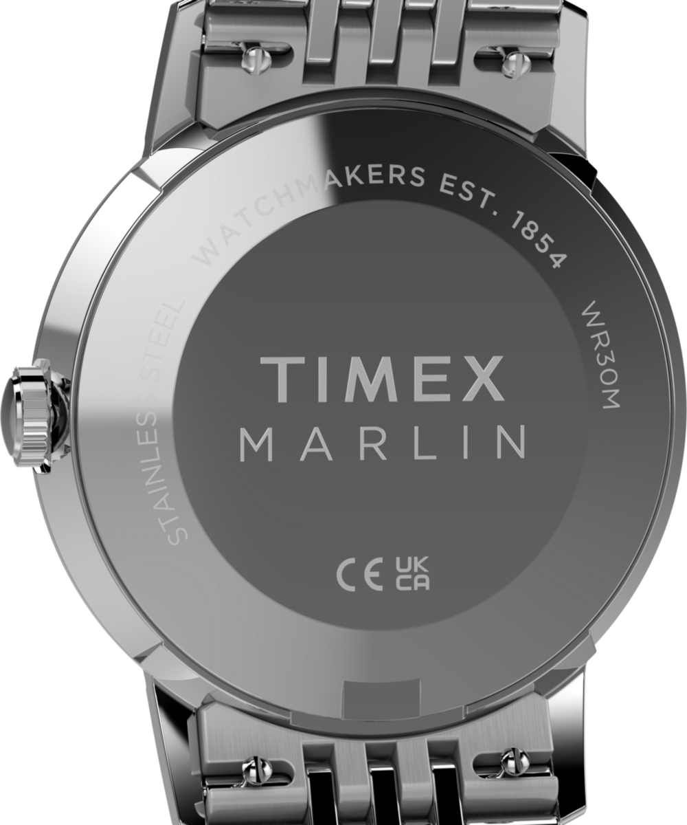 Marlin® Quartz 34mm Stainless Steel Bracelet Watch