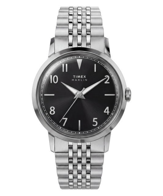 Marlin® Quartz 34mm Stainless Steel Bracelet Watch
