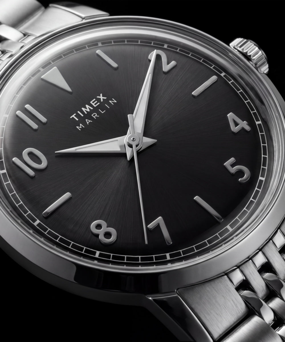 Marlin® Quartz 34mm Stainless Steel Bracelet Watch