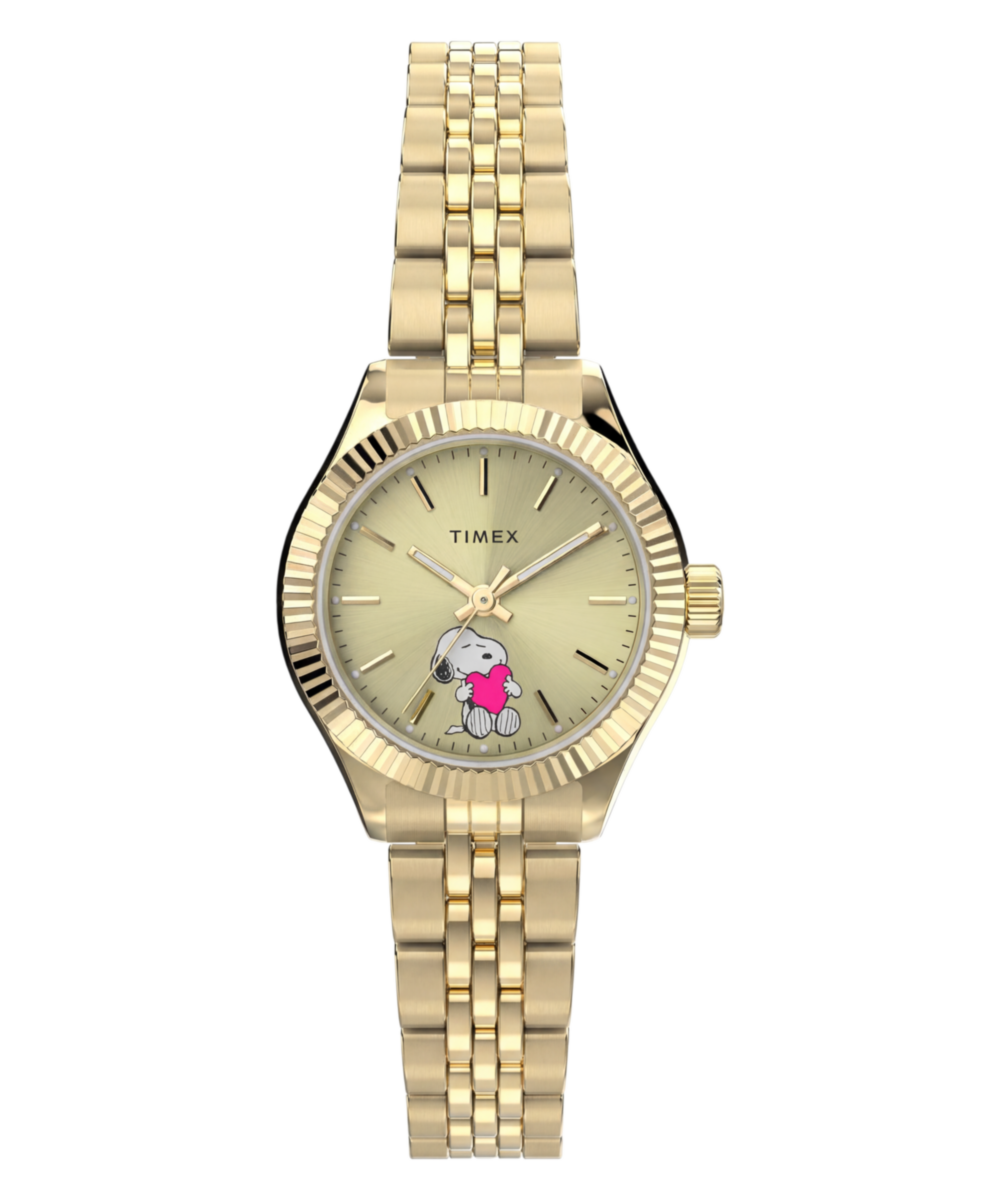 Peanuts x Timex Legacy Mini Heart Hug 25mm Stainless Steel Bracelet Watch