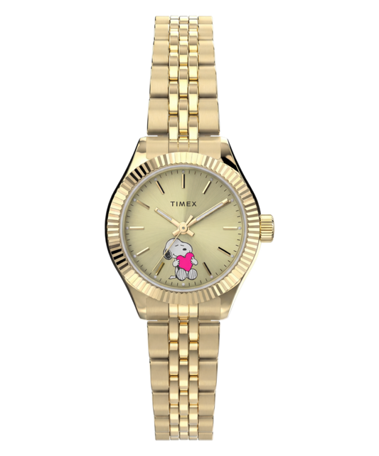 Peanuts x Timex Legacy Mini Heart Hug 25mm Stainless Steel Bracelet Watch